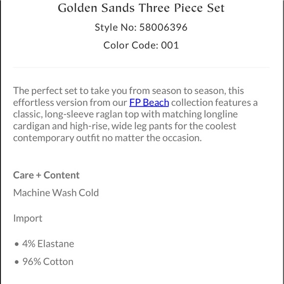 NEW FREE PEOPLE Black Knit 3pc Lounge Set Longline Cardigan, Sweater & Pants XS - Picture 10 of 13